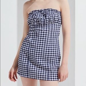 UO Gingham Mini Dress